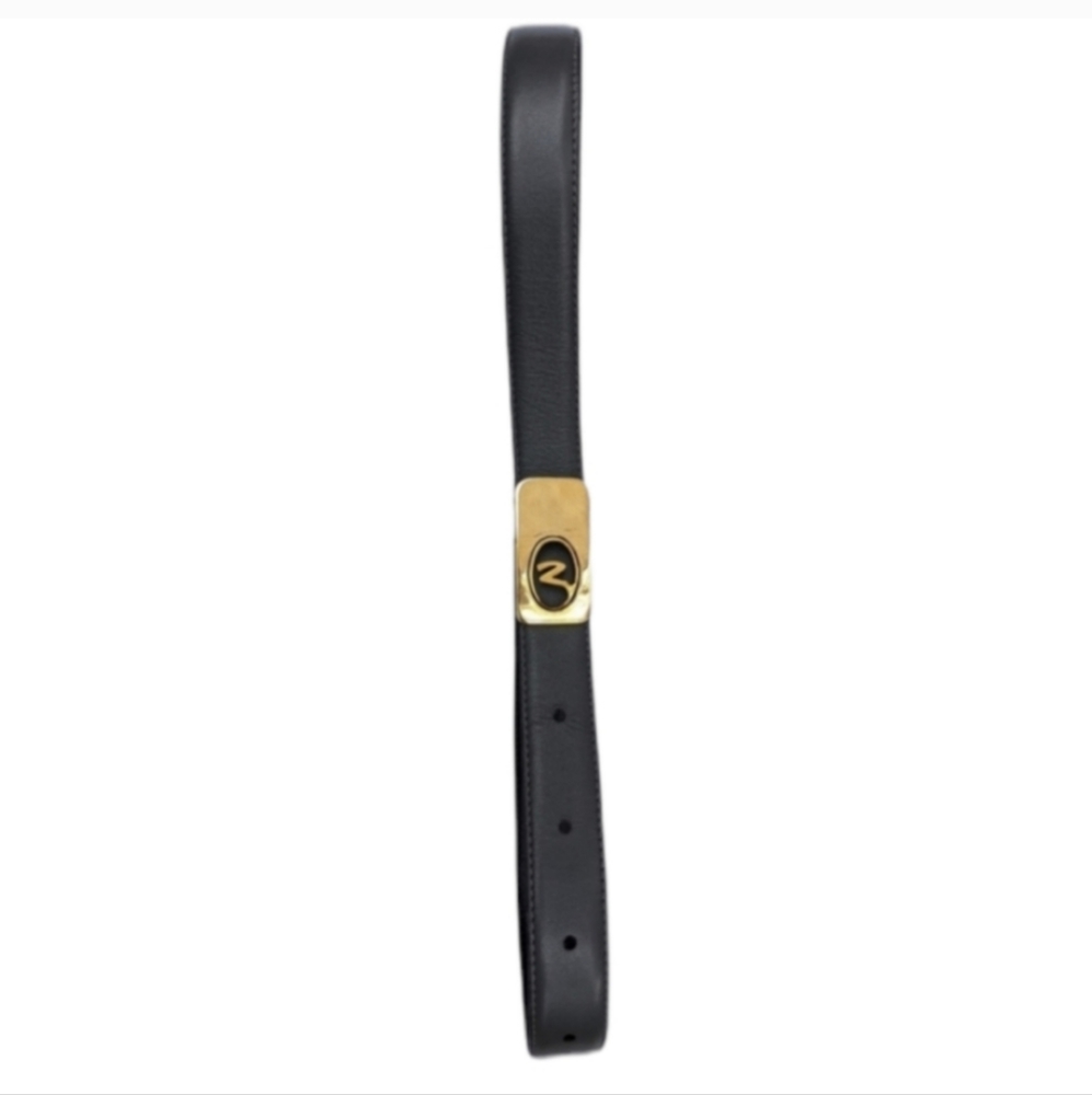 Vintage lejon art deco black belt